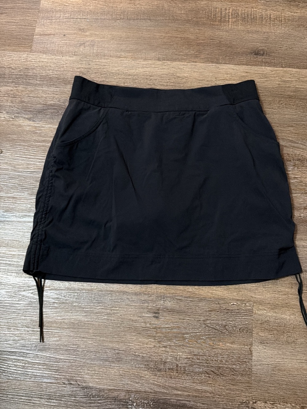 Columbia Black Active Mini Skirt with Side Drawstring